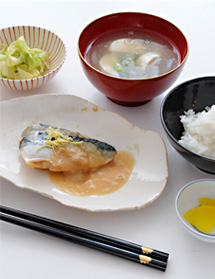 Bild Menü mit Fisch